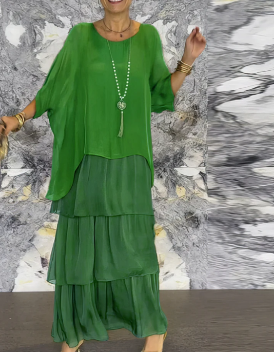 Svanstrom l Elegant Flödande Maxi Klänning