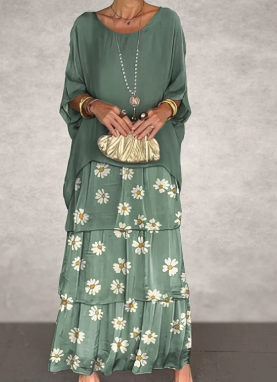 Svanstrom l Elegant Flödande Maxi Klänning