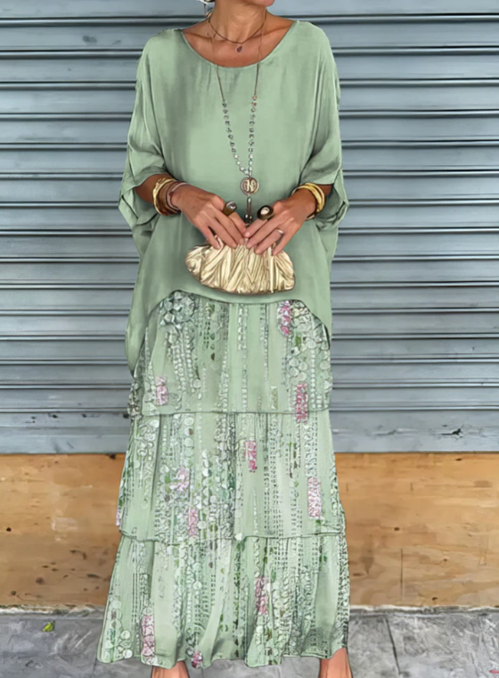 Svanstrom l Elegant Flödande Maxi Klänning