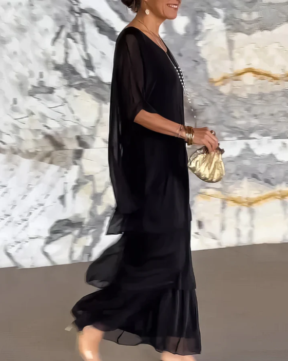 Svanstrom l Elegant Flödande Maxi Klänning