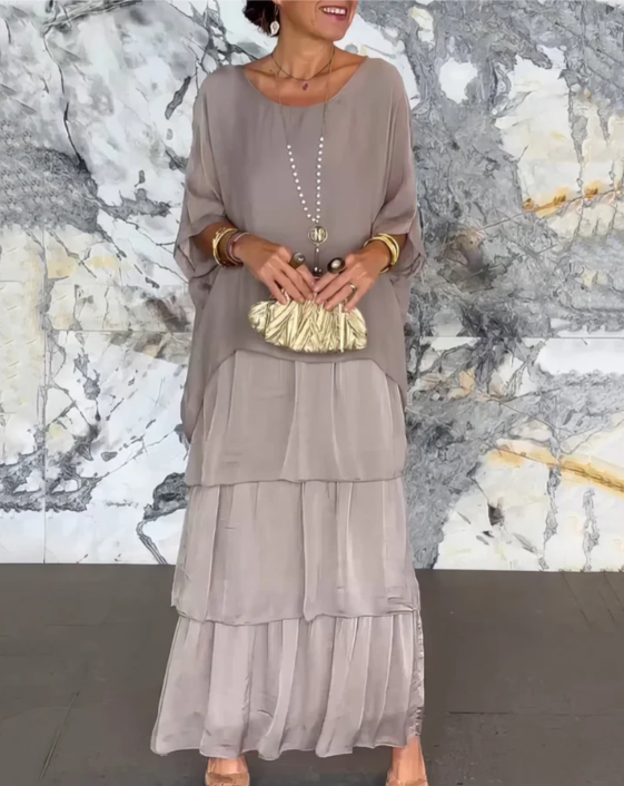 Svanstrom l Elegant Flödande Maxi Klänning