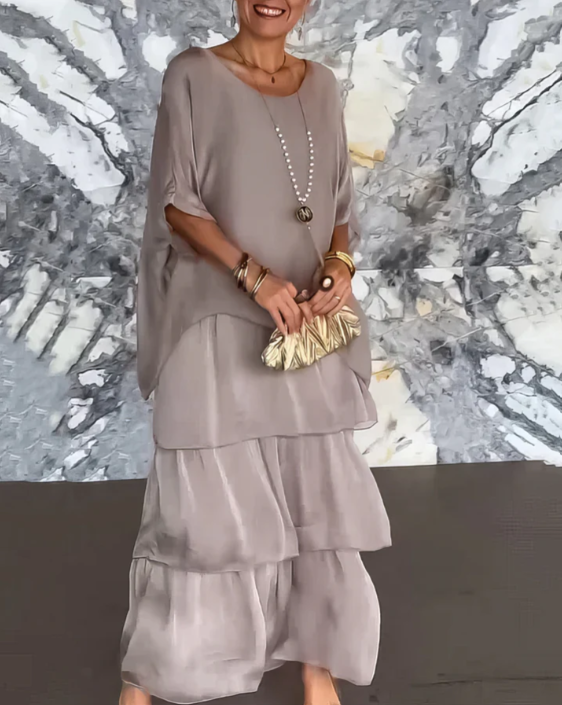 Svanstrom l Elegant Flödande Maxi Klänning