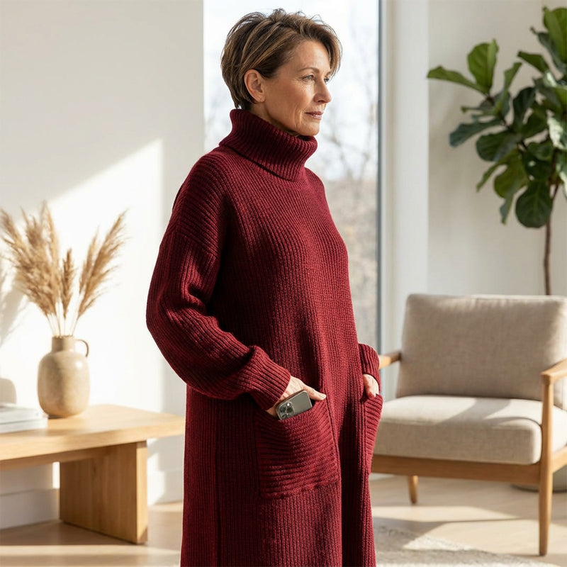 Svanstrom l Turtleneck Klänning Med Fickor